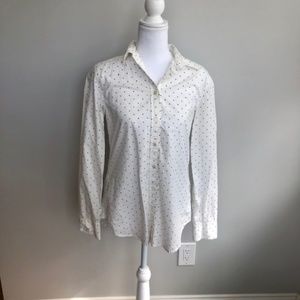 Banana Republic Polka Dot Button Down